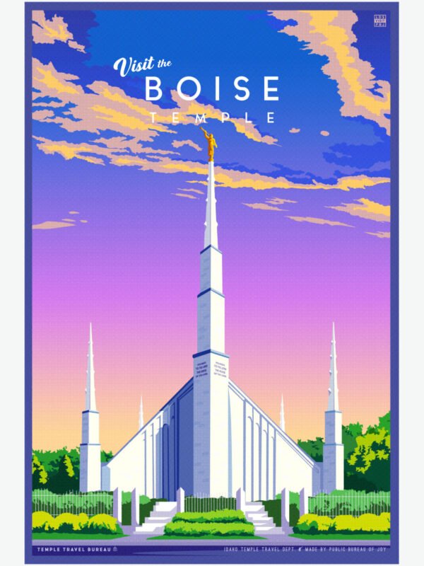 Boise Idaho Temple Poster 23