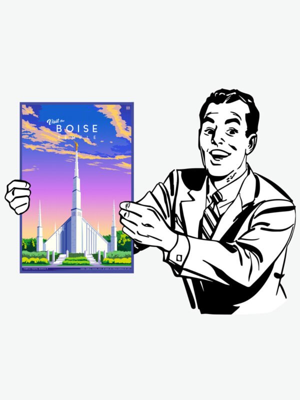 boise idaho temple poster
