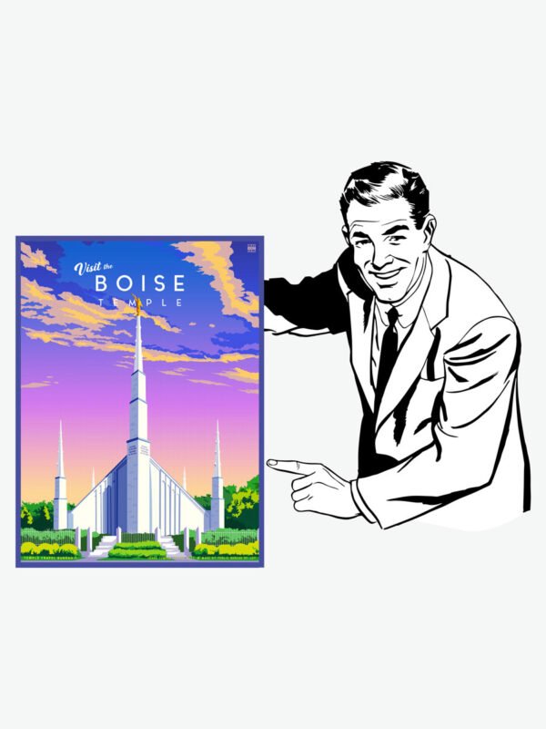 boise idaho temple poster