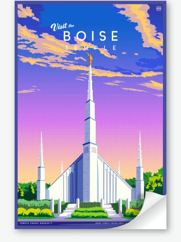 Boise Idaho Temple Wall Decal 23