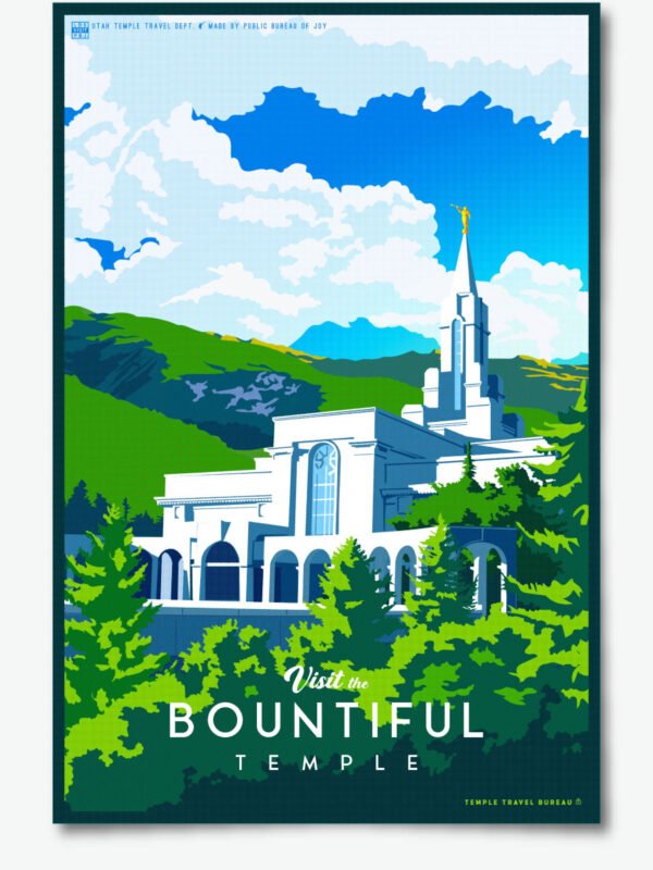 Bountiful Utah Temple Poster Print 23