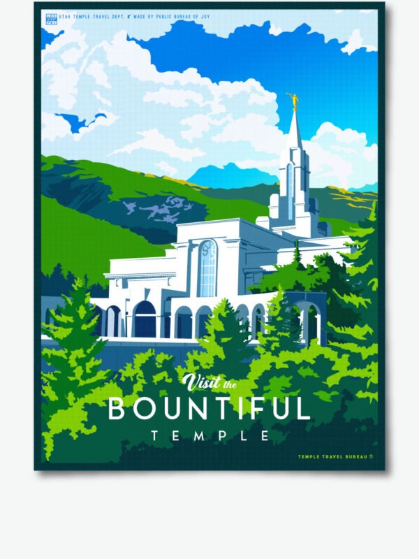 Bountiful Utah Temple Poster Print 34