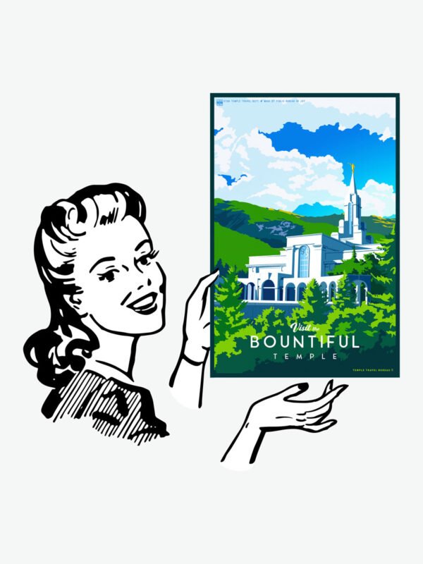 Bountiful Utah Temple Poster