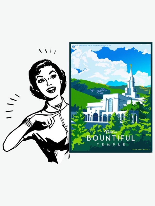 Bountiful Utah Temple Poster