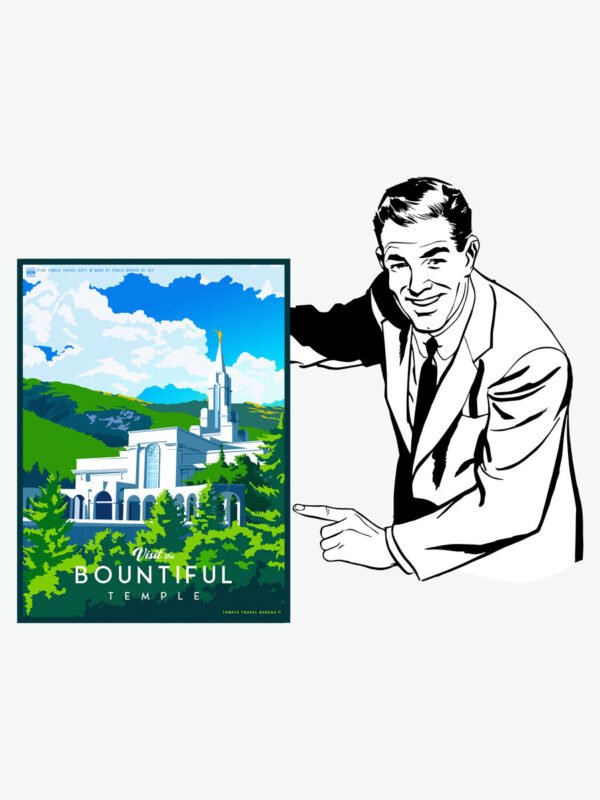 Bountiful Utah Temple Poster