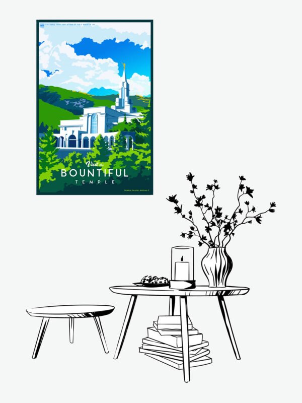 Bountiful Utah Temple Poster