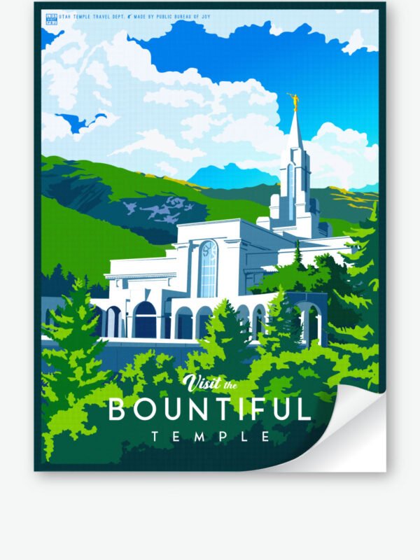 Bountiful Utah Temple Wall Decal 34