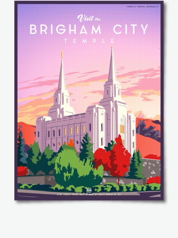 Brigham City Utah Temple Poster Print 34