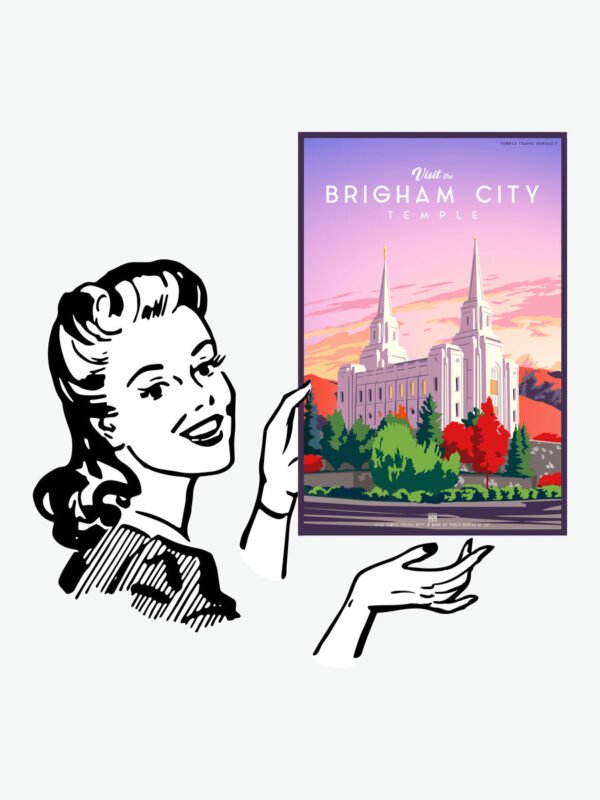 Brigham City Utah Temple Poster