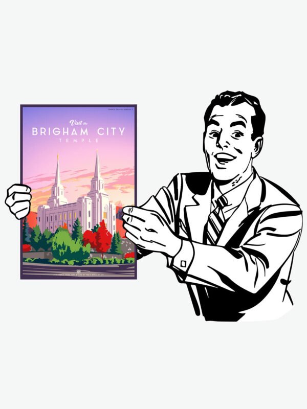 Brigham City Utah Temple Poster