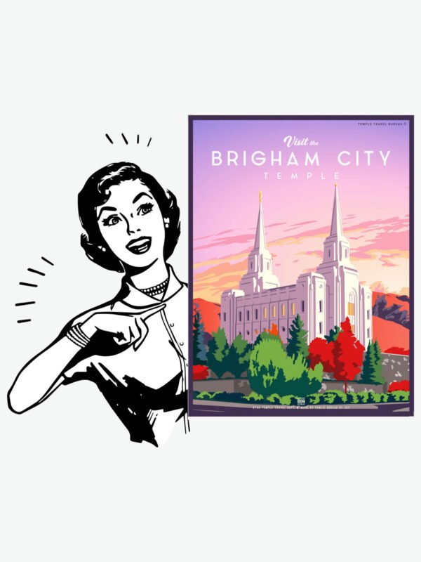 Brigham City Utah Temple Poster