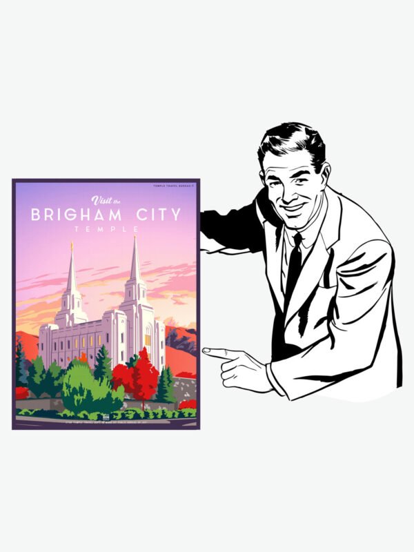 Brigham City Utah Temple Poster