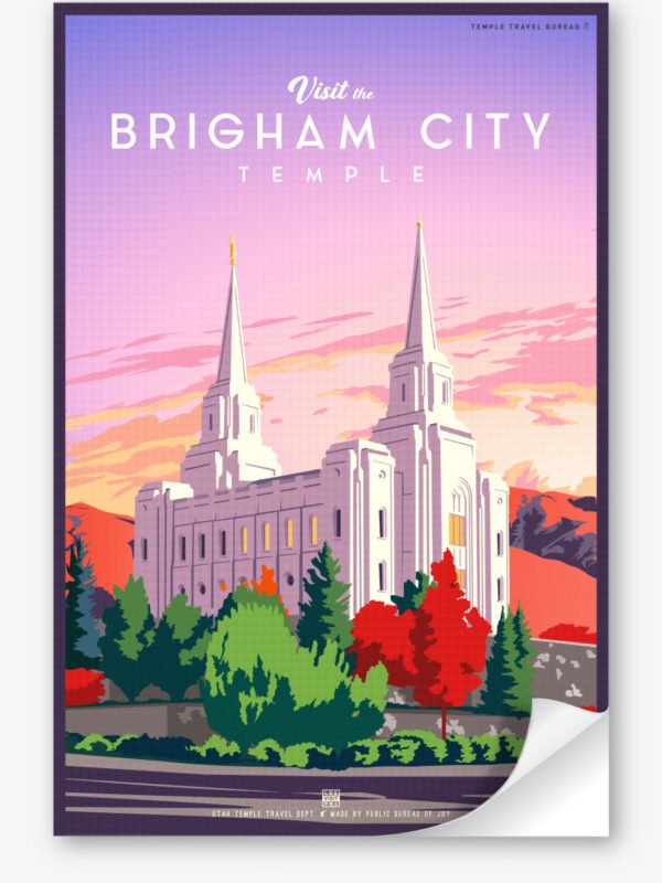 Brigham City Utah Temple Wall Decal 23