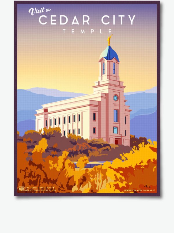 cedar city utah temple poster print 34
