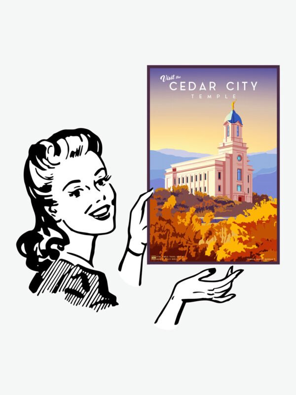 Cedar City Utah Temple Poster