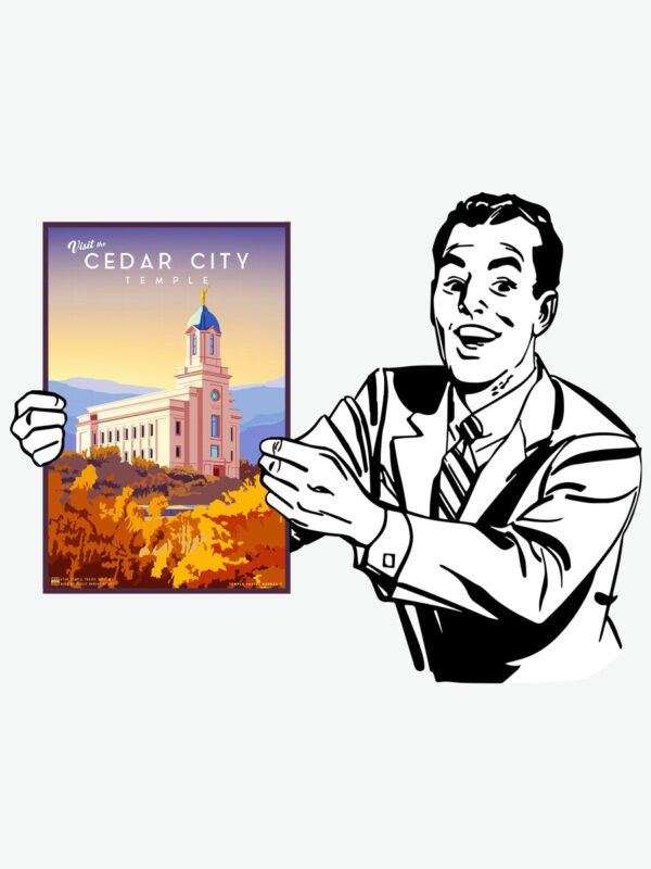 Cedar City Utah Temple Poster