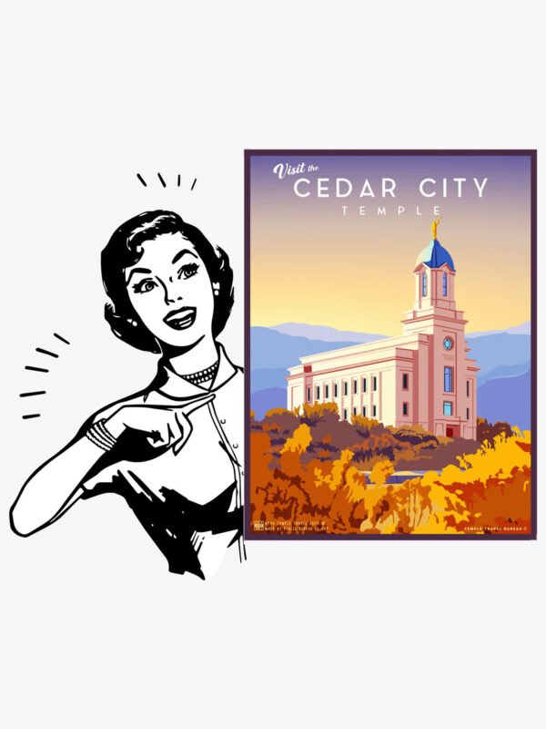 Cedar City Utah Temple Poster