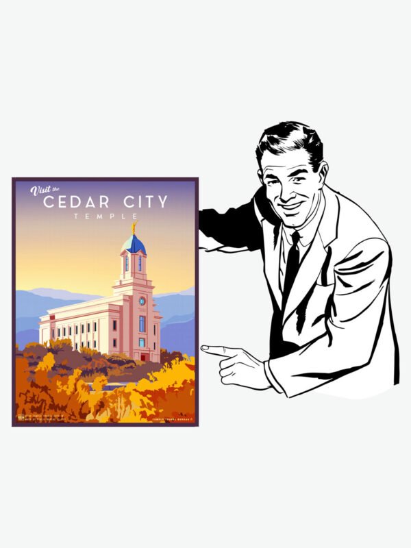 Cedar City Utah Temple Poster