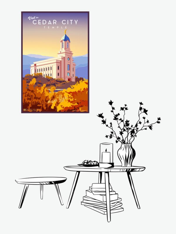 Cedar City Utah Temple Poster