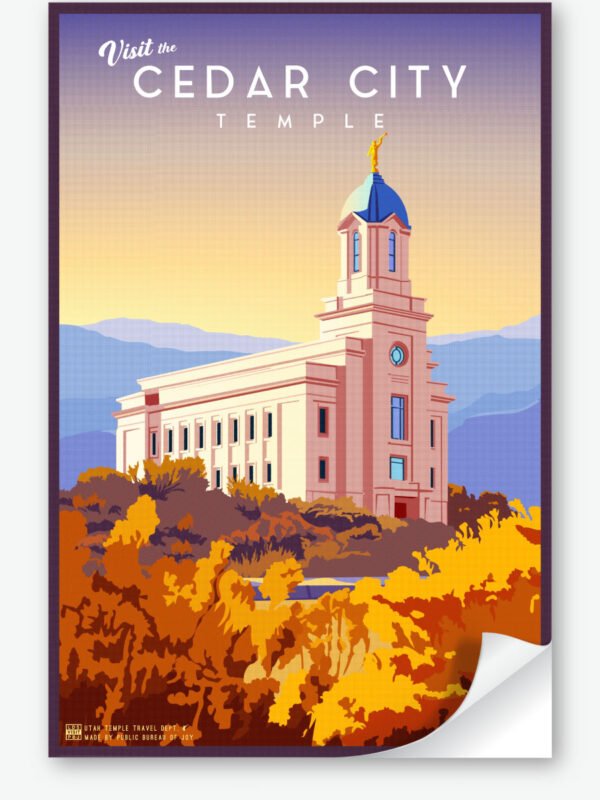 Cedar City Utah Temple Wall Decal 23