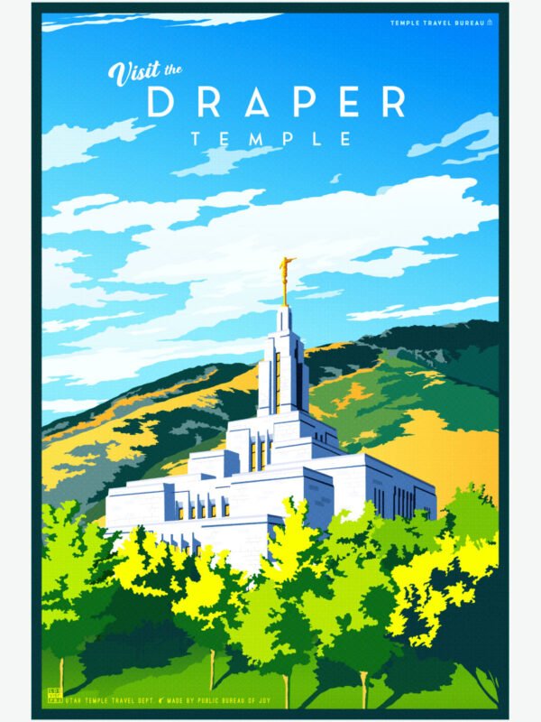 Draper Utah Temple Poster 23