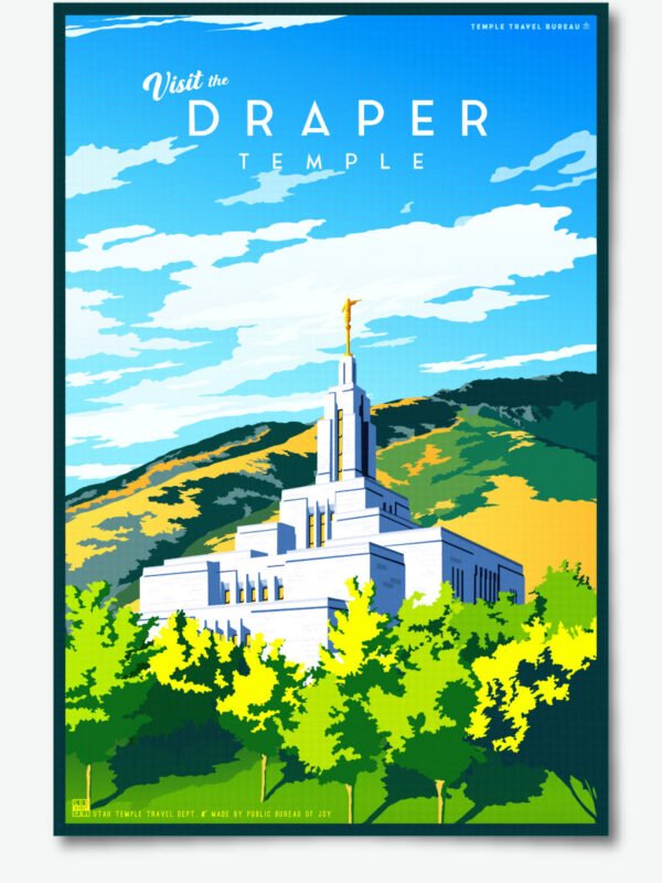 Draper Utah Temple Poster Print 23