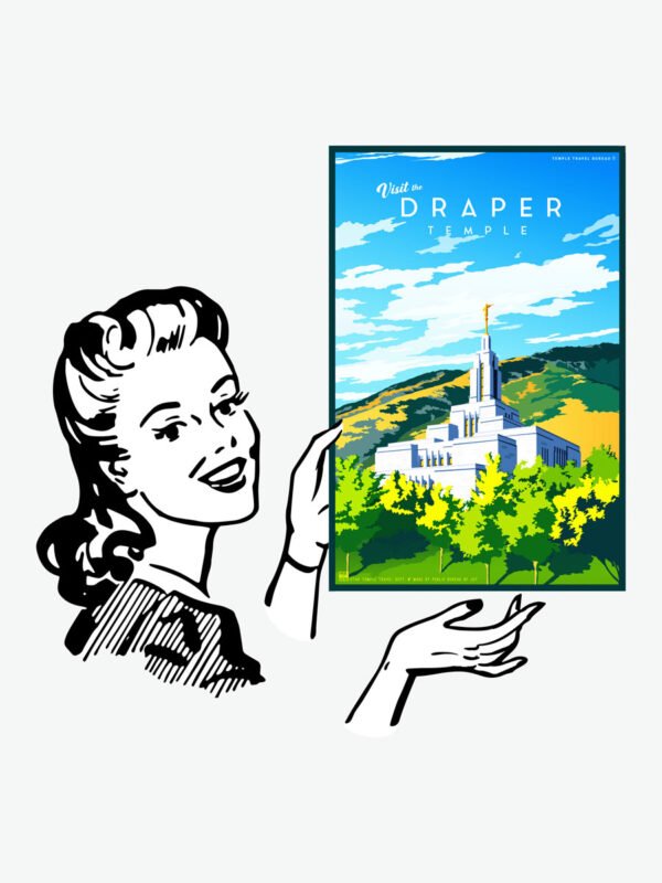 Draper Utah Temple Poster