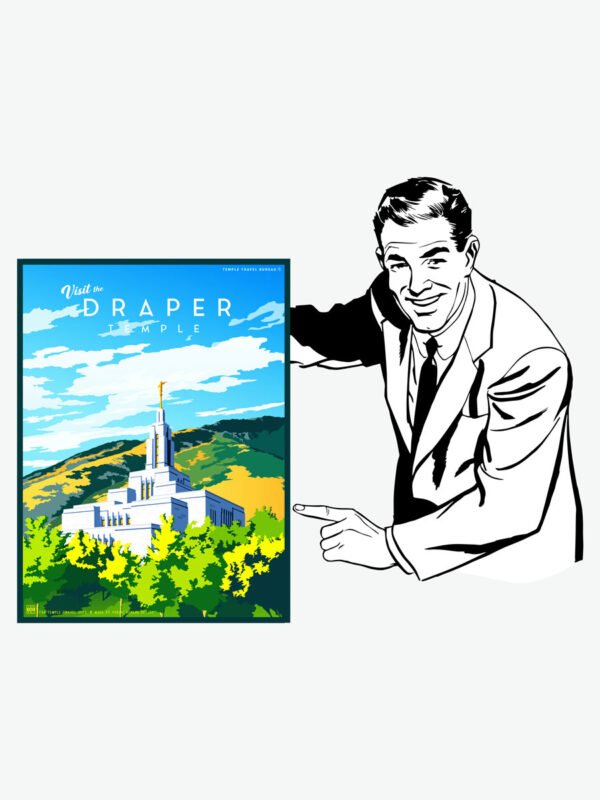 Draper Utah Temple Poster