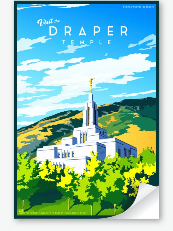 Draper Utah Temple Wall Decal 23