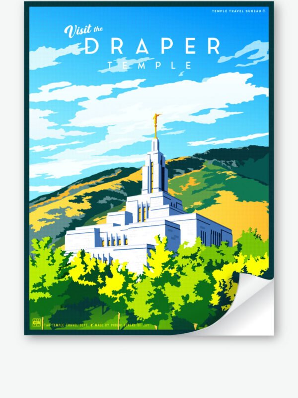 Draper Utah Temple Wall Decal 34