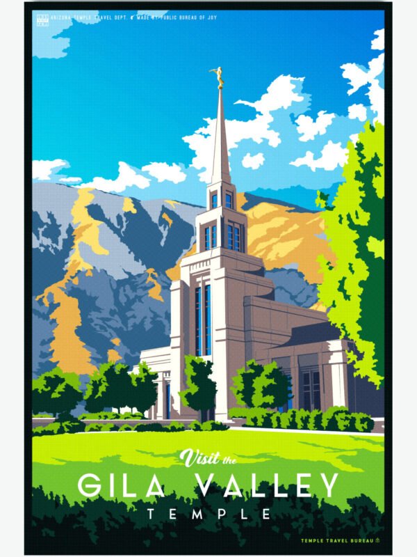 Gila Valley Arizona Temple Poster 23