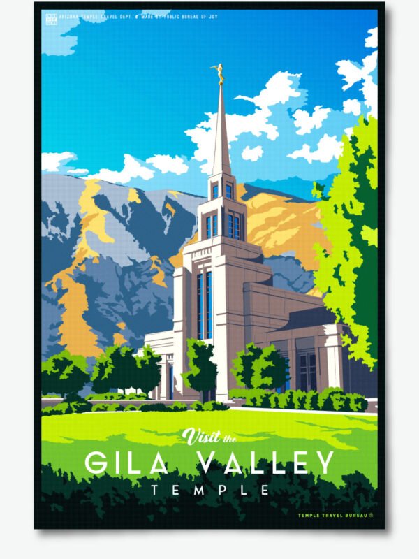 Gila Valley Arizona Temple Poster Print 23