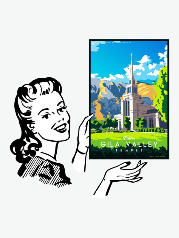 Gila Valley Arizona Temple Poster