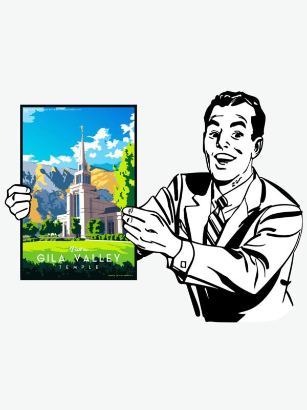 Gila Valley Arizona Temple Poster