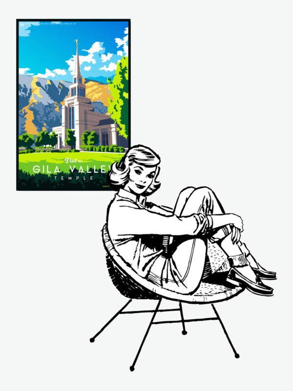 Gila Valley Arizona Temple Poster