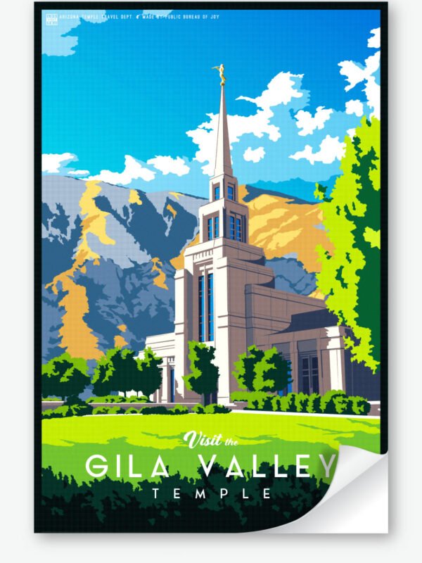 Gila Valley Arizona Temple Wall Decal 23