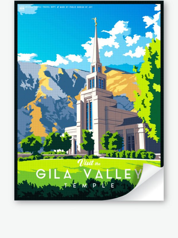 Gila Valley Arizona Temple Wall Decal 34