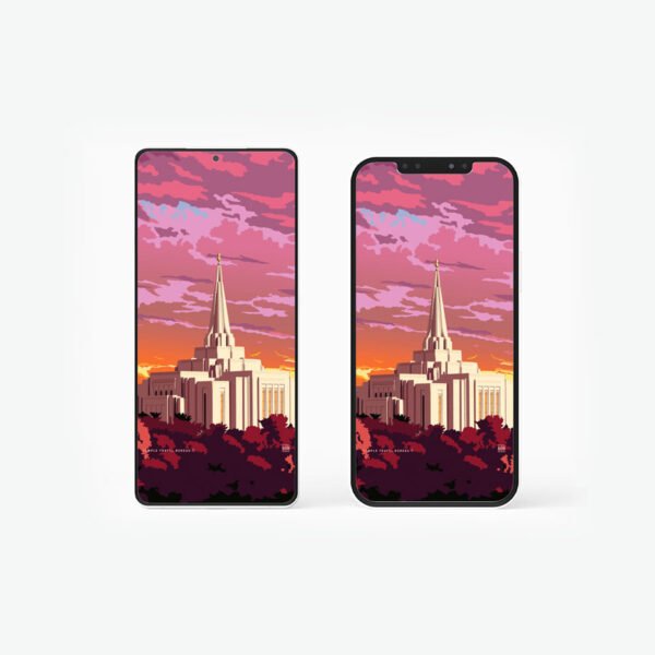 gilbert arizona temple mobile wallpaper