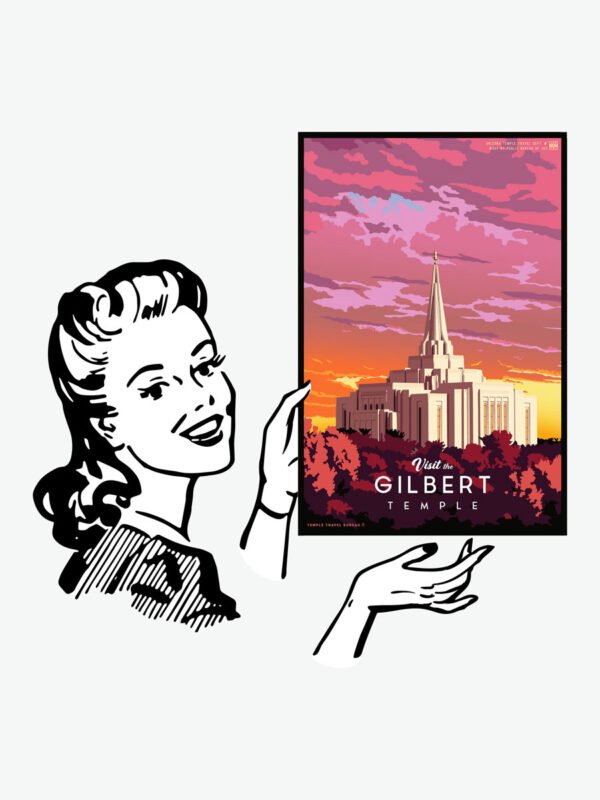 gilbert arizona temple poster