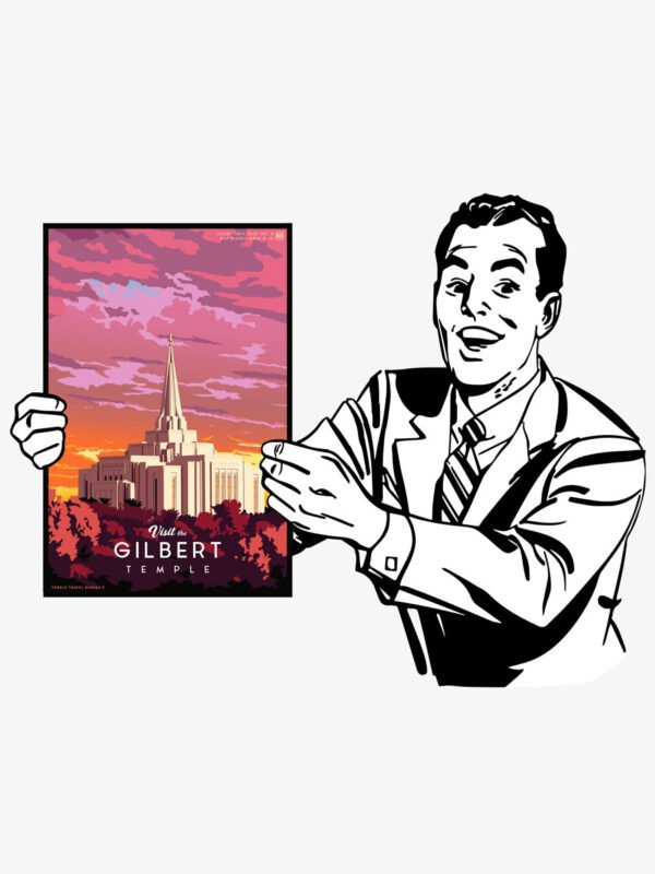gilbert arizona temple poster