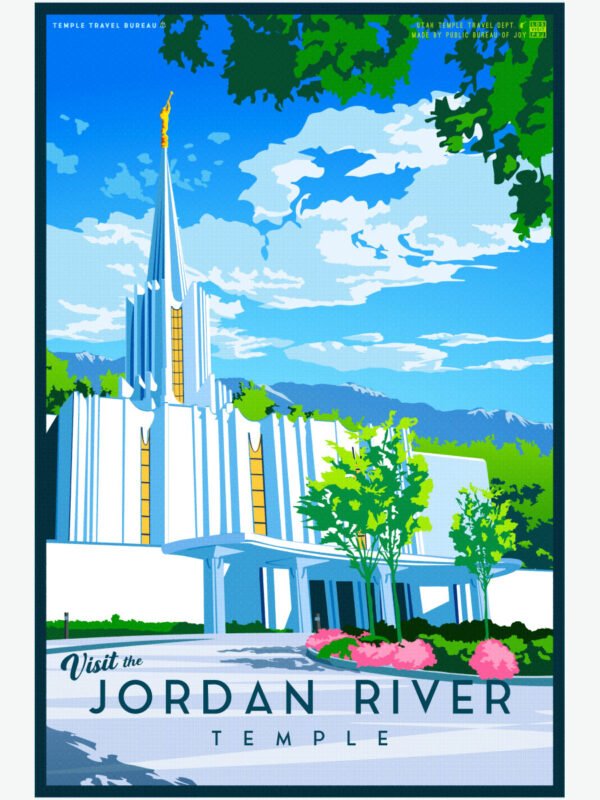 Jordan River Utah Temple Poster 23