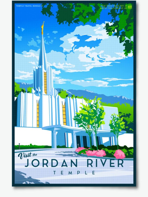 Jordan River Utah Temple Poster Print 23