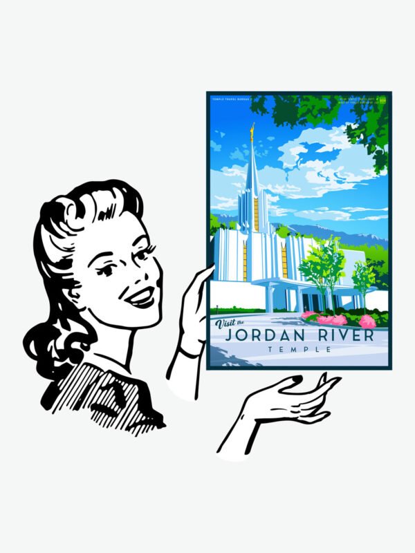 Jordan River Utah Temple Poster