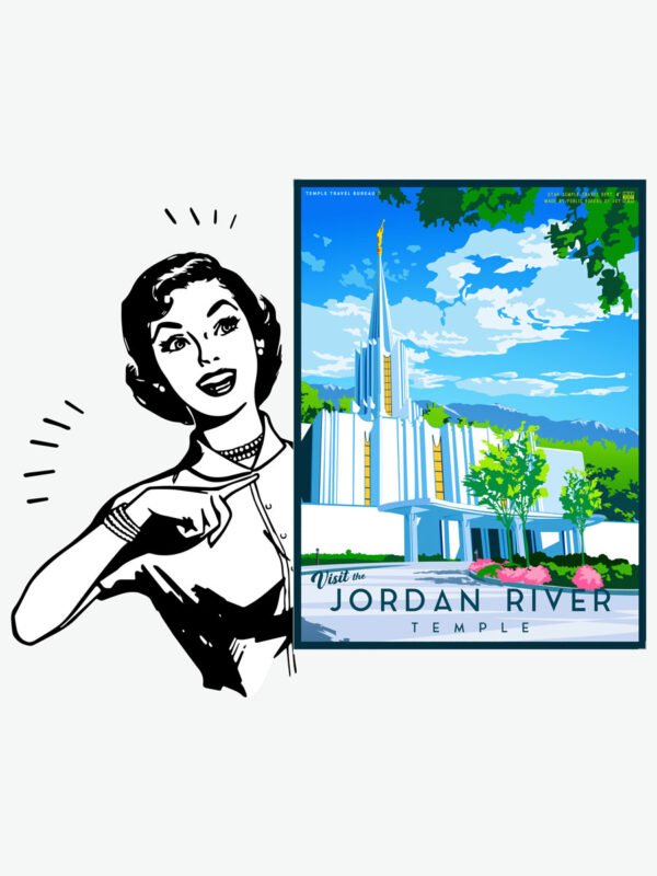 Jordan River Utah Temple Poster