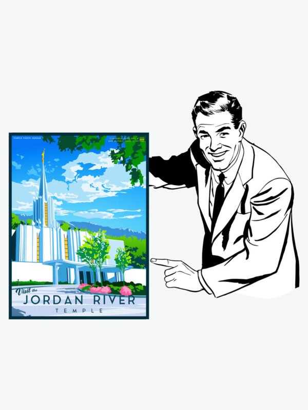 Jordan River Utah Temple Poster