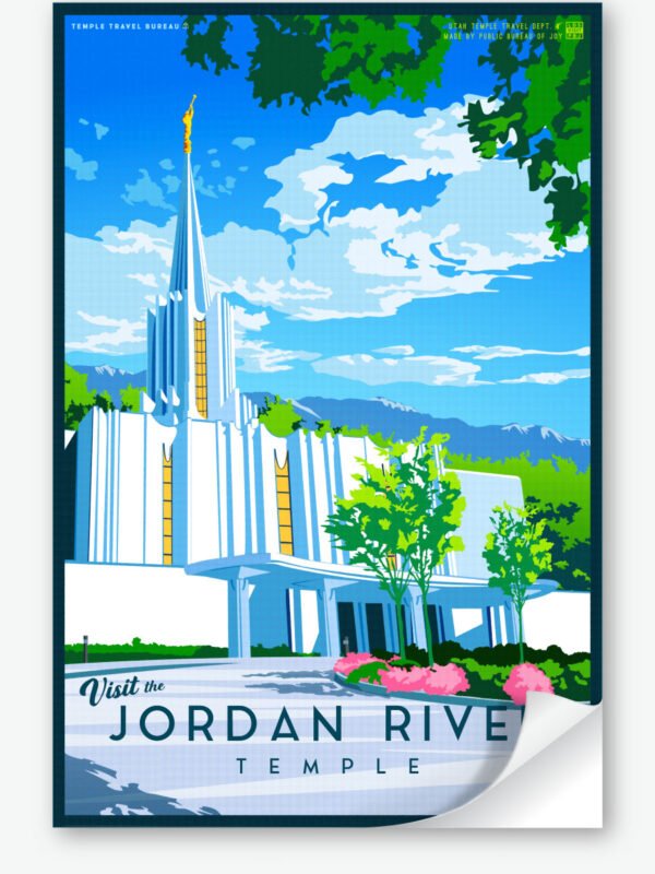 Jordan River Utah Temple Wall Decal 23