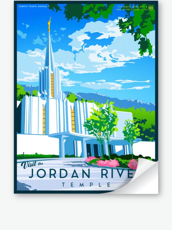 Jordan River Utah Temple Wall Decal 34