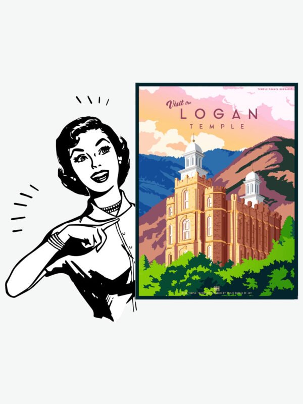 Logan Utah Temple Poster