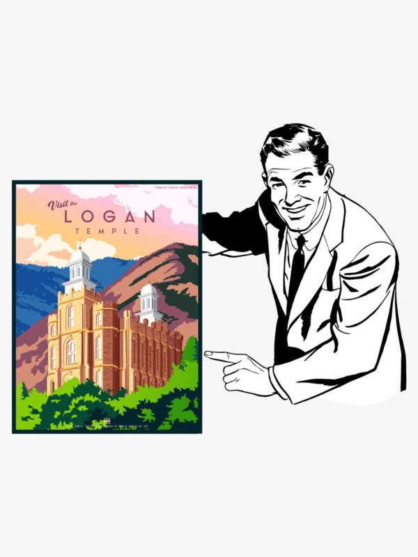 Logan Utah Temple Poster