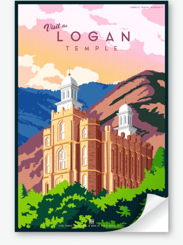 Logan Utah Temple Wall Decal 23